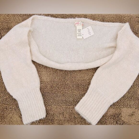 NWT Free People Sweater Just Sleeves Cream Size OS - Picture 5 of 5